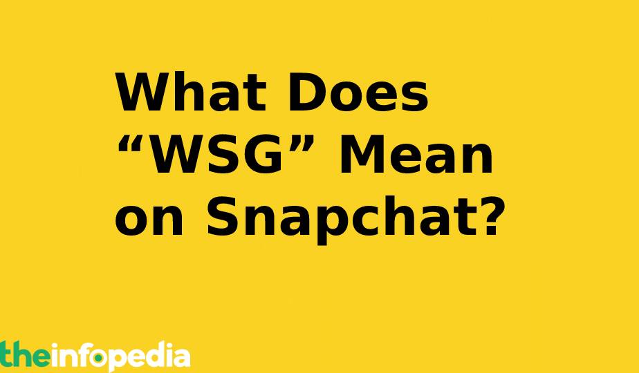 What Does “WSG” Mean on Snapchat?