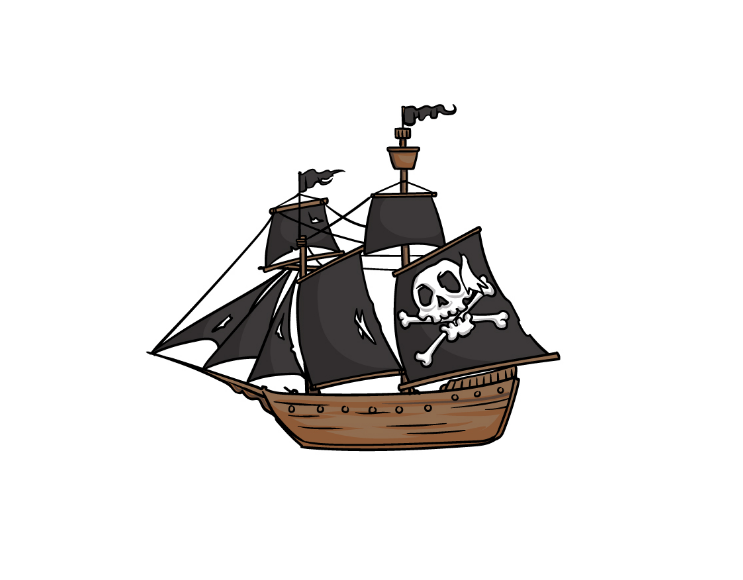 How To Draw A Pirate Ship