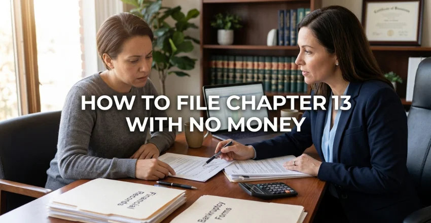 How to File Chapter 13 With No Money How to File Chapter 13 With No Money
